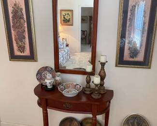 Console table & mirror