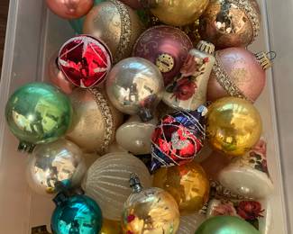 Vintage Christmas ornaments 