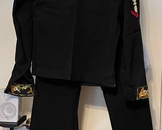 Vintage WW2 US Navy Dress Blue Enlisted Uniform-Cuffs Have Mermaid Liberty Patches