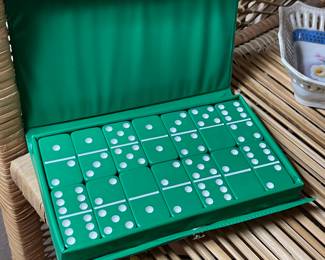Vintage Green Domino Set
