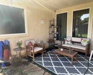Wood Patio Furniture, Metal Corner Shelf, Metal Accent Tables