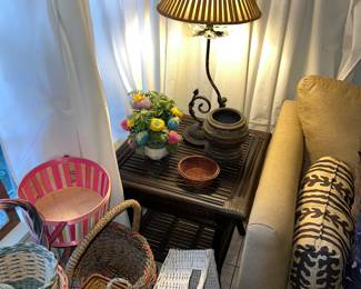 Pair of Ratan End tables