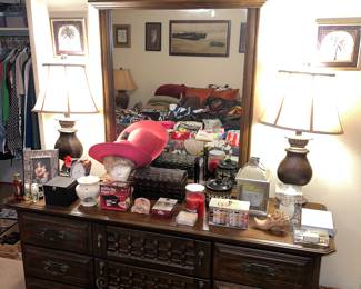 4 piece MCM Gothic style bed room set