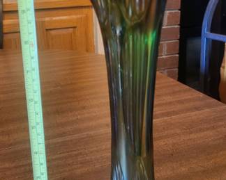 Small sample of carnival glass