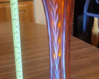 Small sample of carnival glass