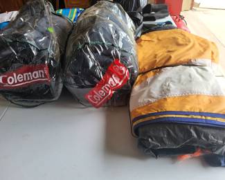 Tent & Coleman Sleeping Bags