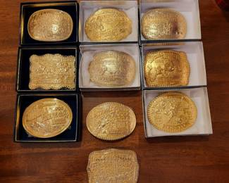 Hesston Dealer Award Belt Buckles