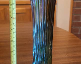 Small sample of carnival glass