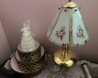 Lamp, display pieces
