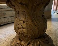 Marble top coffee table base