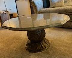 Marble top coffee table
