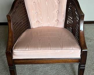 2 peach chairs front
