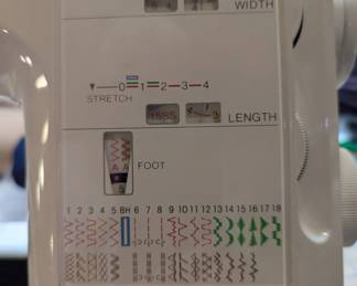 Kenmore stitching options