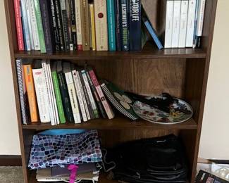 three tier bookcase brown