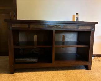 4 cubby entertainment center