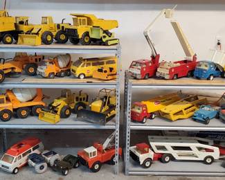 Original TONKA trucks and tractors - large and small.  Original paint/condition. 