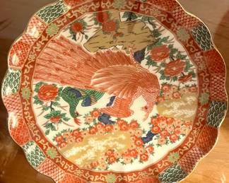 Complete service for 12 in Imari Arita Peacock with dozens of service pieces!