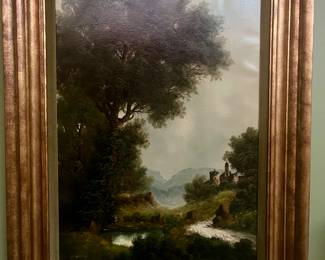 TONI BORDIGNON (Italian / American, 1921 - 1998). Italian Landscape, Oil on canvas