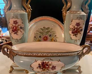 1920s Italian trio of fine porcelains