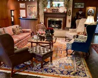 Amazing fireplace room and bar