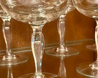 Elegant champagne coupes 12