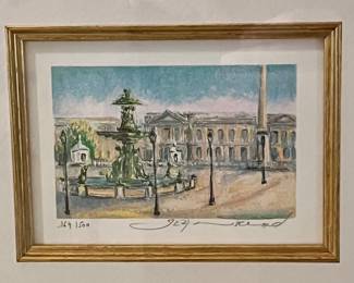 Paris litho signed
