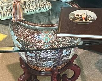 One of many fish bowl tables