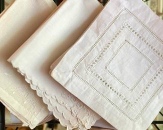 Hand made napkins and hot pads