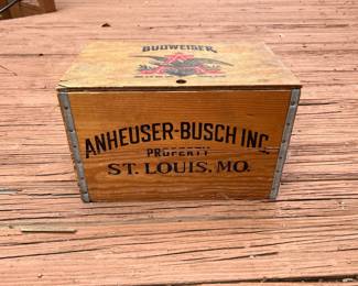 Anheuser-Busch Inc. wood box