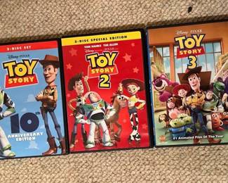 Toy Story 1,2, and 3
