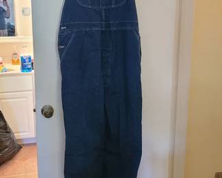 King Size denim overalls