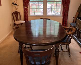 Vtg. table and 3 chairs