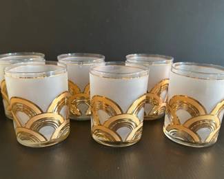 Vtg Culver Art deco design short tumbler