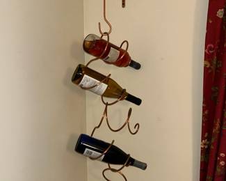 Hanging wine rack