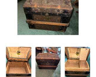 AWSOME SALESMAN'S SAMPE/DOLL TRUNK - DOME SHAPE - MID to LATE 1800's