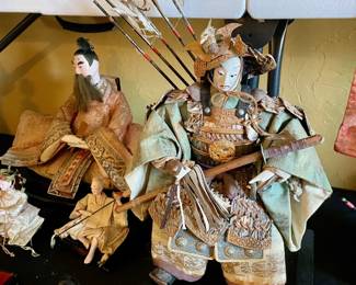 Antique Japanese warrior doll