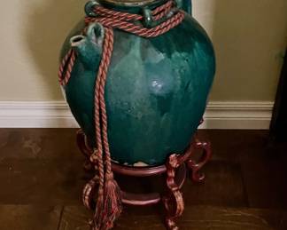 Antique 18th Century Chinese oil jar 