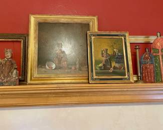 Oil paintings by award winning artist James Bruce "The Tribute Horse"  24x24 and "Contemplation" 18x24