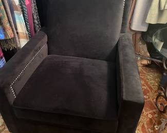 Plush Nail Studded Chair