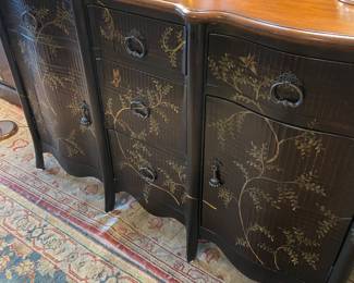 Intricately Painted Sideboard