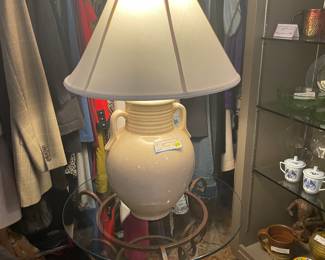 Crackled Pitcher Table Lamp