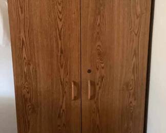 Pressed Wood Storage Unit with Doors