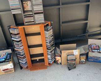 CDs VHS Movies Cassette Tapes