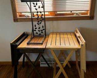 Four Folding Tables Side Table