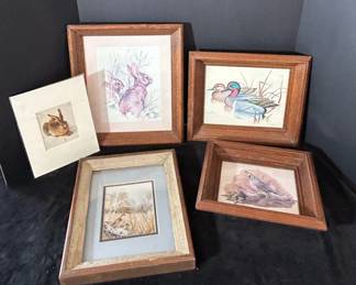 Birds Rabbit Wall Decor