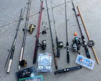 Fishing Poles, Reels, More