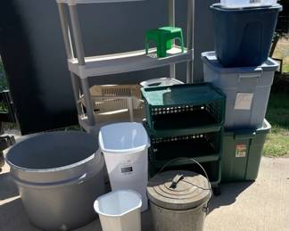 Storage Totes, Shelving More