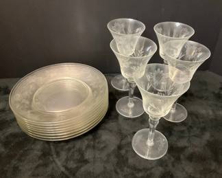 Glass Plates Stemware
