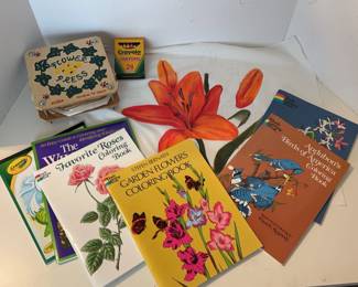 Flower Press Coloring Books