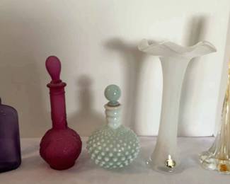 Vintage Fenton Perfume Bottle Misc. Glassware